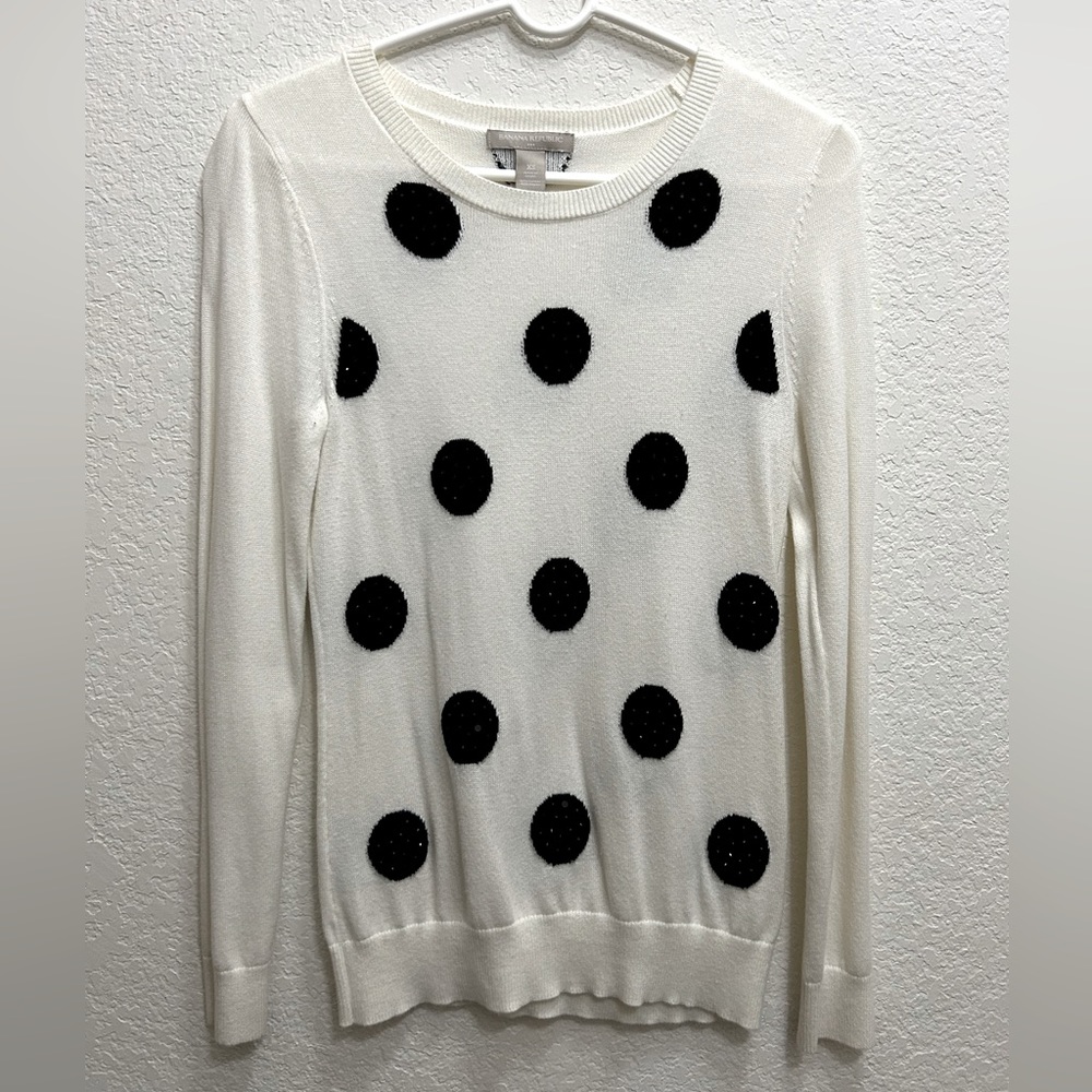 Banana Republic XS  polka dot sweater